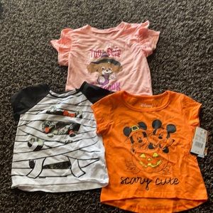 3T girl Halloween shirts$15